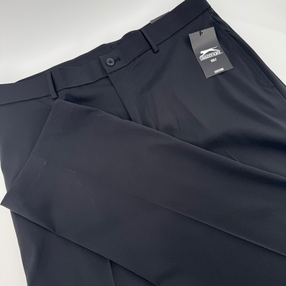 Slazenger‎ Golf Mens Black Wicking Performance Straight Leg Pants W34 L32